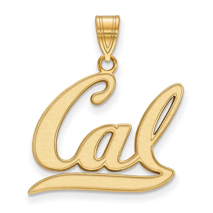 Necklaces TreasureFineJewelers Sterling Silver Goldplated University of California Berkeley Large Pendant Necklaces TreasureFineJewelers Sterling Silver Goldplated University of California Berkeley Large Pendant