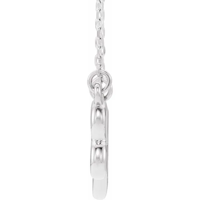Necklaces TreasureFineJewelers Sterling Silver InfinityInspired Heart 1618 Necklace
