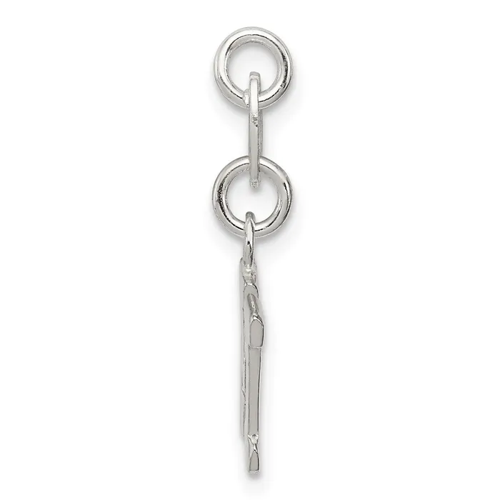 Necklaces TreasureFineJewelers Sterling Silver Letter M Initial Charm