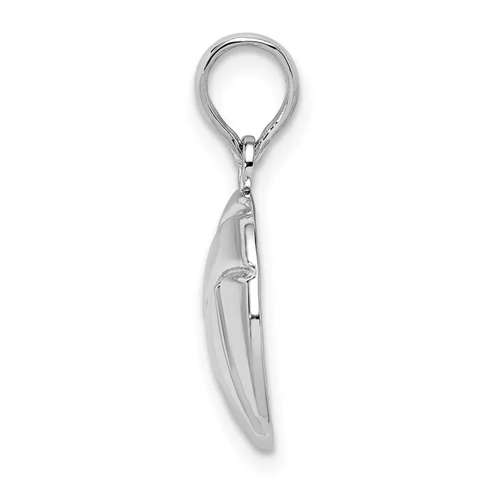 Necklaces TreasureFineJewelers Sterling Silver Polished Volleyball Pendant