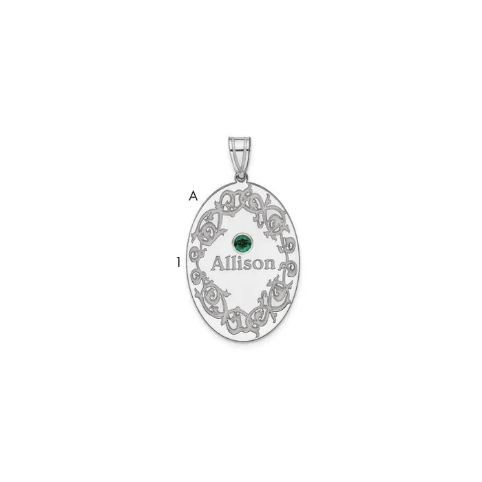 Necklaces TreasureFineJewelers Sterling Silver Rhodiumplated Crystal Family Pendant Necklaces TreasureFineJewelers Sterling Silver Rhodiumplated Crystal Family Pendant