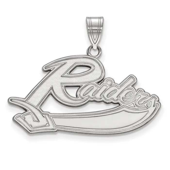 Necklaces TreasureFineJewelers Sterling Silver Rhodiumplated Mt Union College Raiders Large Pendant Necklaces TreasureFineJewelers Sterling Silver Rhodiumplated Mt Union College Raiders Large Pendant