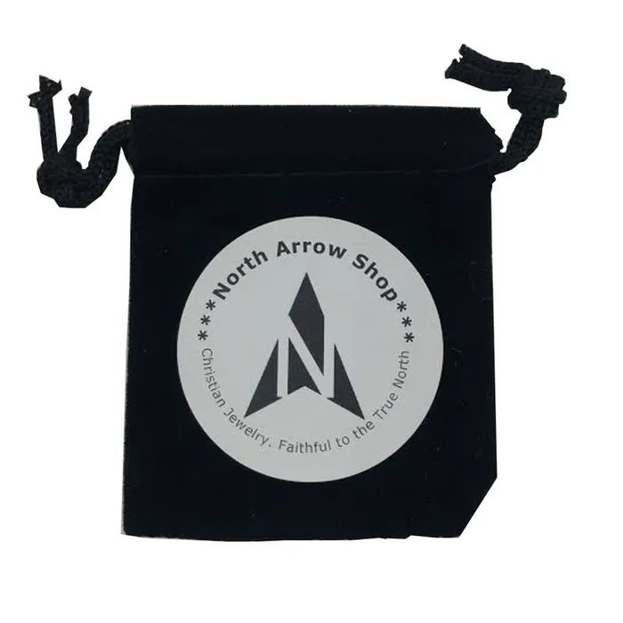 North Arrow Shop Necklaces PSALM 234 Black Dog Tag Cross Sword Necklace with Steel Curb Chain North Arrow Shop Necklaces PSALM 234 Black Dog Tag Cross Sword Necklace with Steel Curb Chain