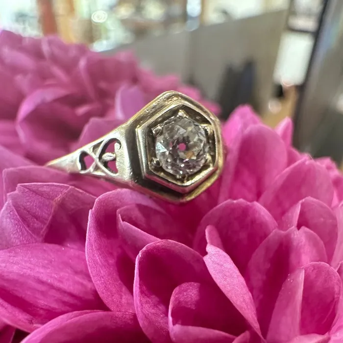 ONeills Estate Jewelry 14 Karat Yellow Gold Diamond Edwardian Ring 13000206 Rings