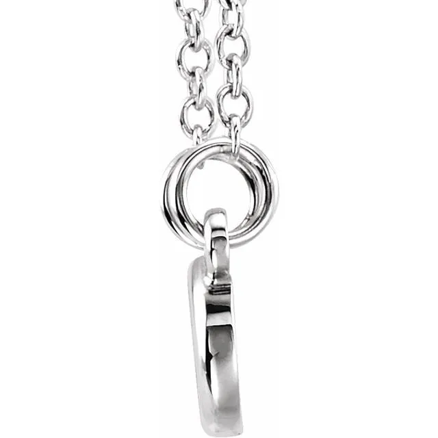 Platinum Tiny Posh InfinityInspired 1618 Necklace TreasureFineJewelers Necklaces
