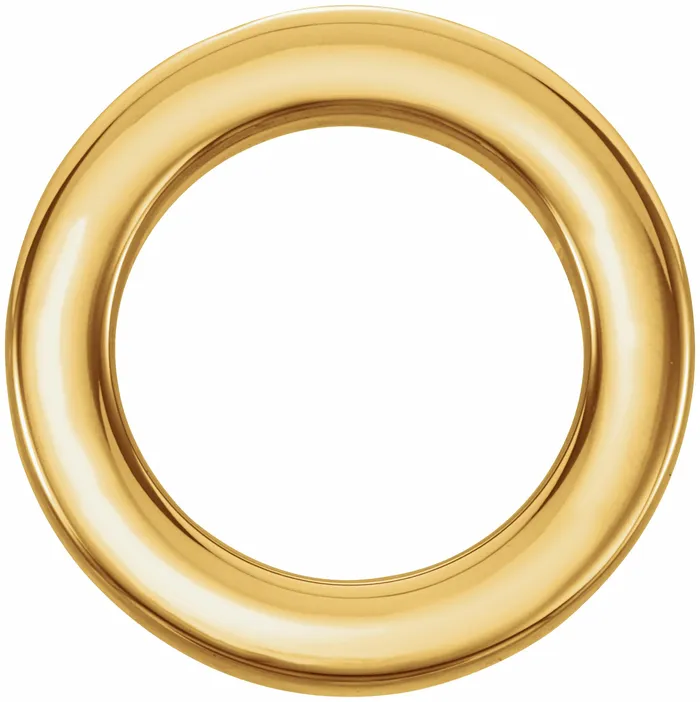 PreStyled Sets 14K Yellow Gold 15 mm Circle Slide Pendant TreasureFineJewelers PreStyled Sets 14K Yellow Gold 15 mm Circle Slide Pendant TreasureFineJewelers