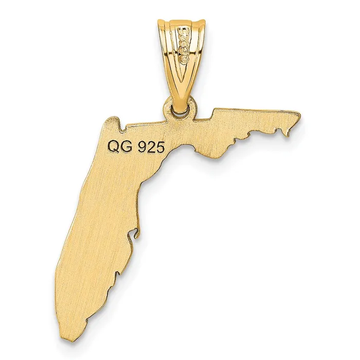 PreStyled Sets TreasureFineJewelers 14k Yellow Gold Florida State Pendant