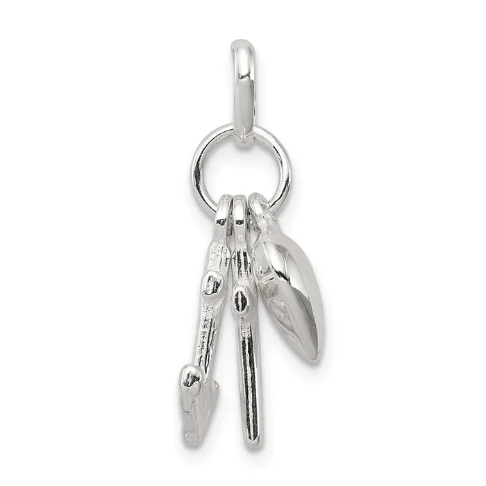 Rings Sterling Silver Faith Hope Charity Charm TreasureFineJewelers