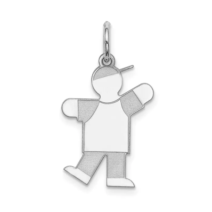 Rings Sterling Silver Rhodiumplated Kid Charm TreasureFineJewelers