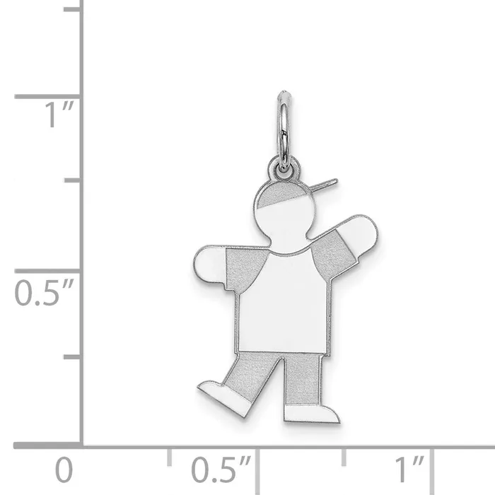 Rings Sterling Silver Rhodiumplated Kid Charm TreasureFineJewelers