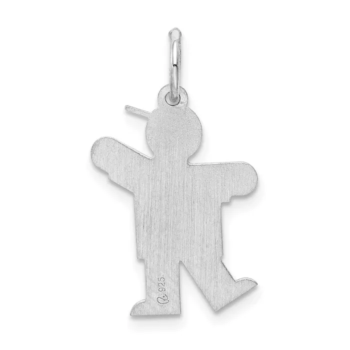 Rings Sterling Silver Rhodiumplated Kid Charm TreasureFineJewelers