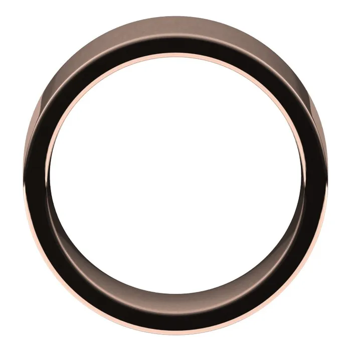 Rings TreasureFineJewelers 14K Rose Gold 9 mm flat comfort fit Wedding Band