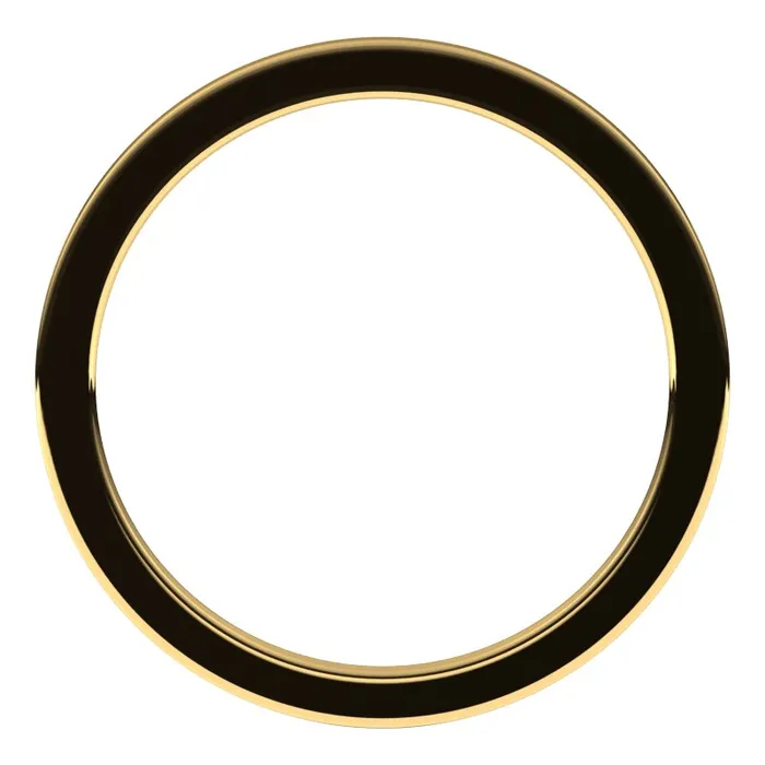 Rings TreasureFineJewelers 14K Yellow Gold 1 mm flat comfort fit Wedding Band