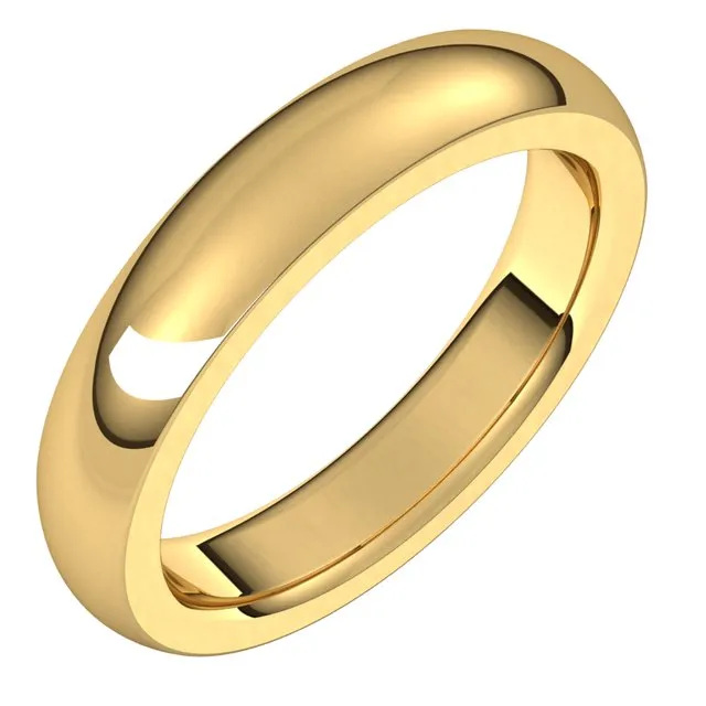 Rings TreasureFineJewelers 18K Yellow Gold 4 mm Half Round Comfort Fit Heavy Wedding Band Rings TreasureFineJewelers 18K Yellow Gold 4 mm Half Round Comfort Fit Heavy Wedding Band