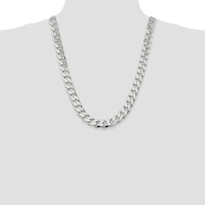 Rings TreasureFineJewelers Sterling Silver 13mm Curb Chain