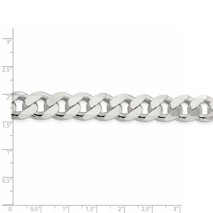 Rings TreasureFineJewelers Sterling Silver 13mm Curb Chain