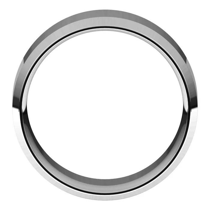 Rings TreasureFineJewelers Sterling Silver 9 mm Beveled Edge Comfort Fit Light Band