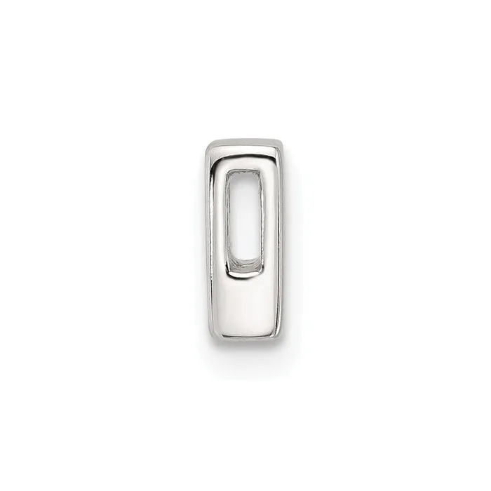Rings TreasureFineJewelers Sterling Silver Ecoated Letter B Slide Charm