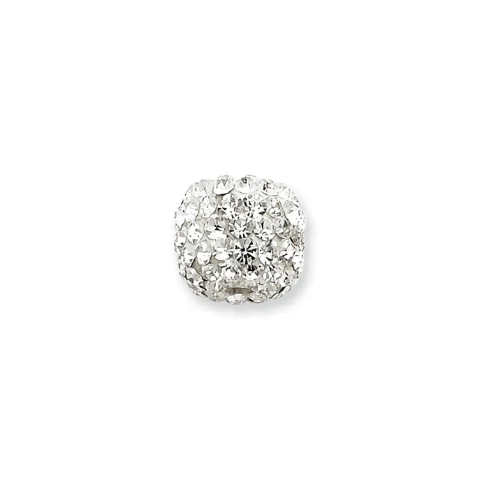 Rings TreasureFineJewelers Sterling Silver Stellux Crystal Round Slide