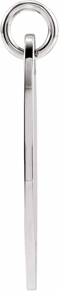 Sterling Silver 229x7 mm Elongated Oval Pendant TreasureFineJewelers Necklaces