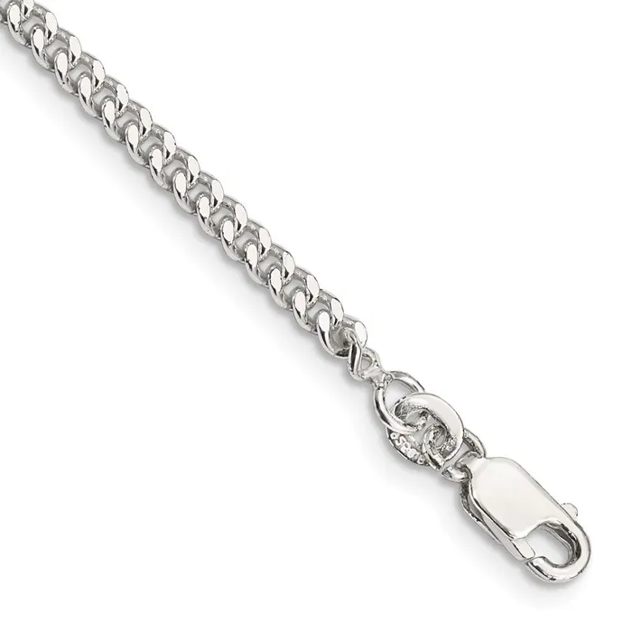 Sterling Silver 3mm Curb Chain Anklet TreasureFineJewelers Rings