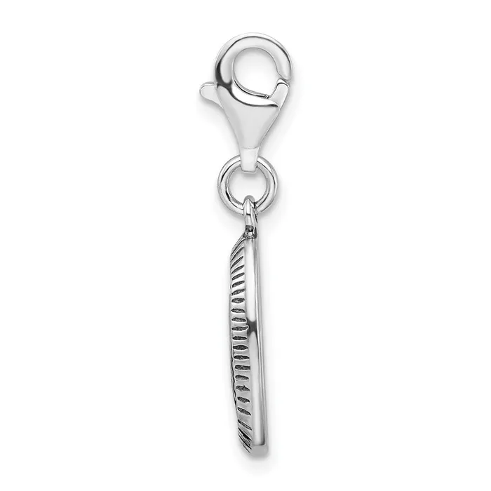 Sterling Silver Amore La Vita Rhodiumpl Antiqued Polished BELIEVE Charm TreasureFineJewelers Rings