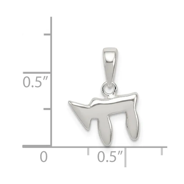Sterling Silver Chai Pendant TreasureFineJewelers Necklaces