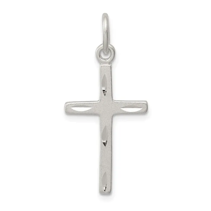 Sterling Silver Cross Charm TreasureFineJewelers Rings