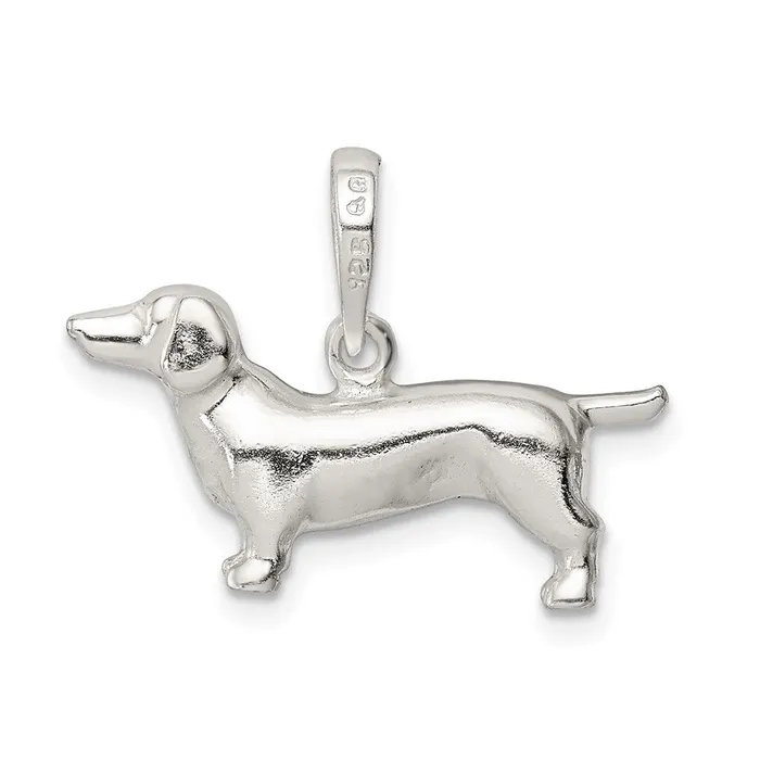 Sterling Silver Dachshund Pendant TreasureFineJewelers Necklaces