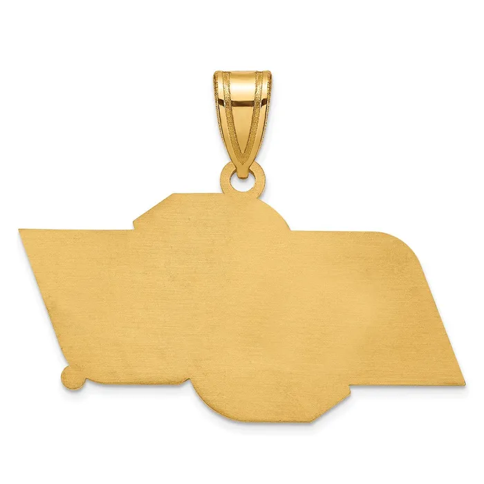 Sterling Silver Goldplated Oklahoma State University OSU Medium Pendant TreasureFineJewelers Necklaces
