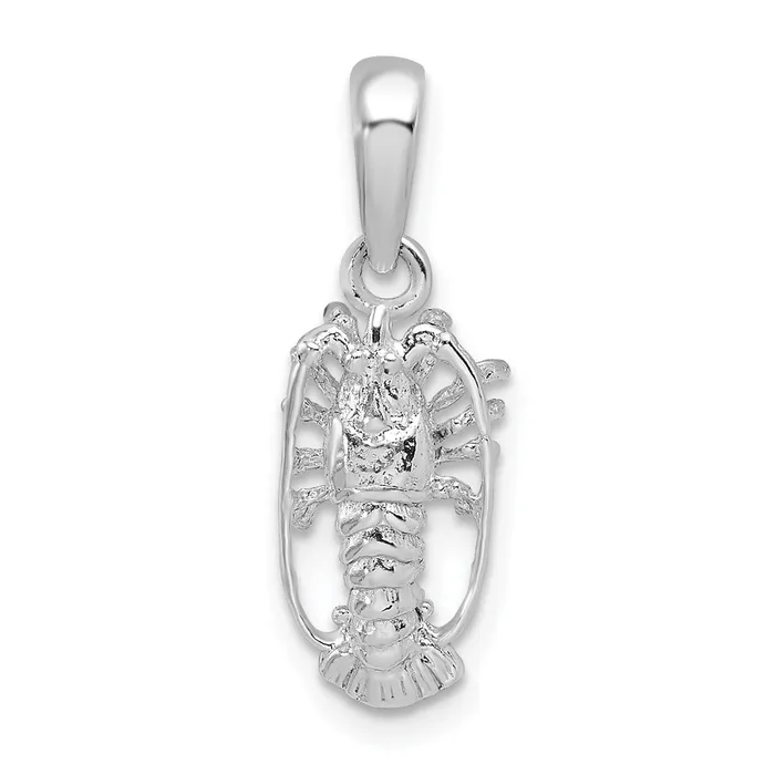 Sterling Silver Polished Extra Small Florida Lobster Pendant TreasureFineJewelers Necklaces Sterling Silver Polished Extra Small Florida Lobster Pendant TreasureFineJewelers Necklaces
