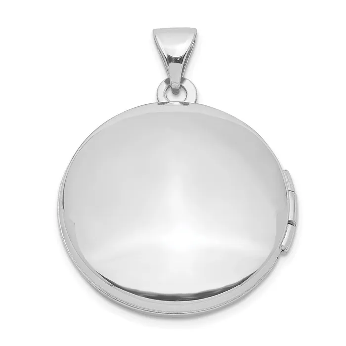 Sterling Silver Rhodiumplated 20mm Round Leaf Floral Locket TreasureFineJewelers Rings