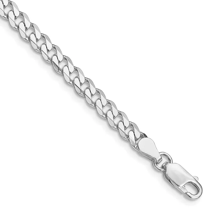 Sterling Silver Rhodiumplated 45mm Curb Chain TreasureFineJewelers Rings