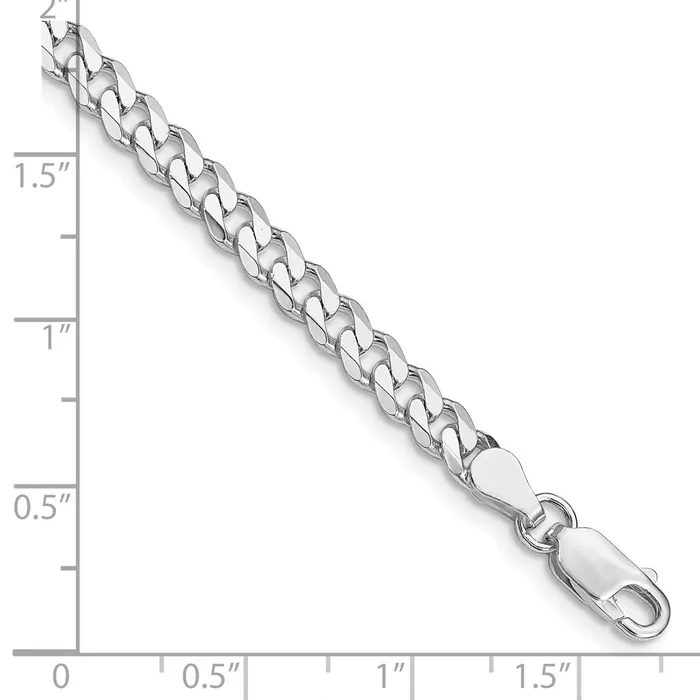 Sterling Silver Rhodiumplated 45mm Curb Chain TreasureFineJewelers Rings
