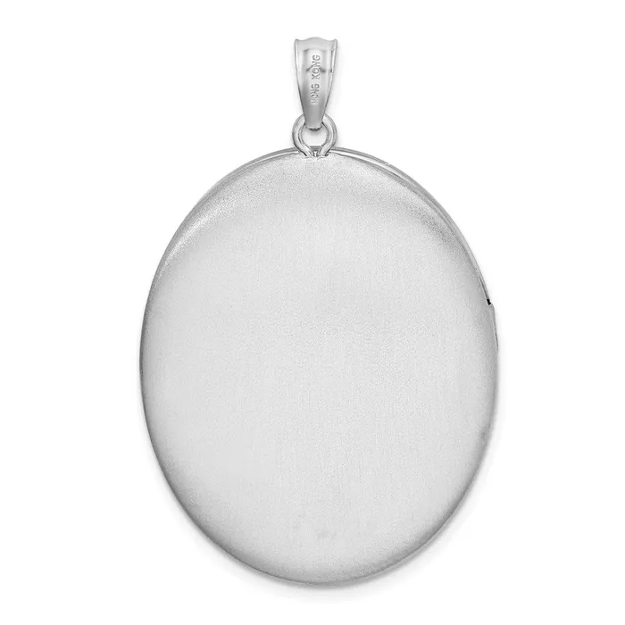 Sterling Silver Rhodiumplated Butterflies 34mm Oval Locket TreasureFineJewelers Rings