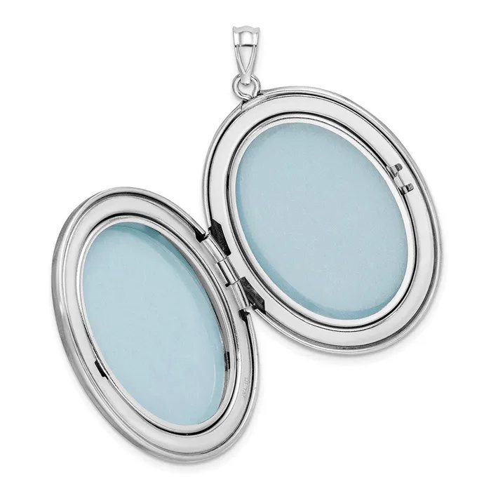 Sterling Silver Rhodiumplated Butterflies 34mm Oval Locket TreasureFineJewelers Rings