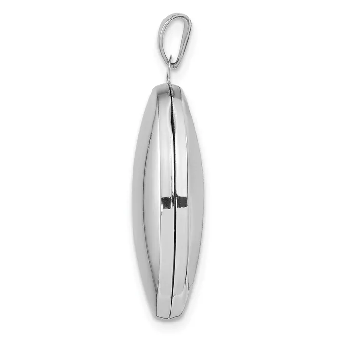 Sterling Silver Rhodiumplated Oval 26mm Locket TreasureFineJewelers Rings