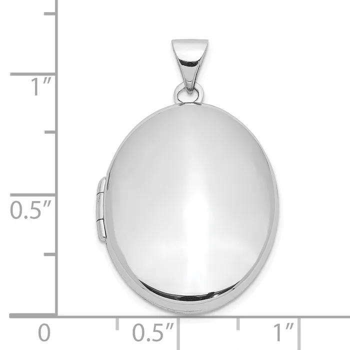 Sterling Silver Rhodiumplated Oval 26mm Locket TreasureFineJewelers Rings