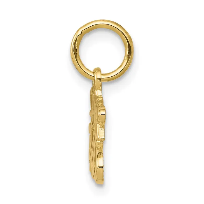 TreasureFineJewelers Charm Necklaces 10K SUPER DAD Charm
