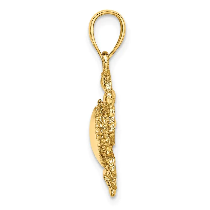 TreasureFineJewelers Charm Necklaces 14K Crab Charm
