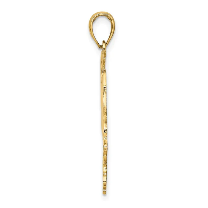 TreasureFineJewelers Charm Necklaces 14k Cut Out MARCO ISLAND Charm