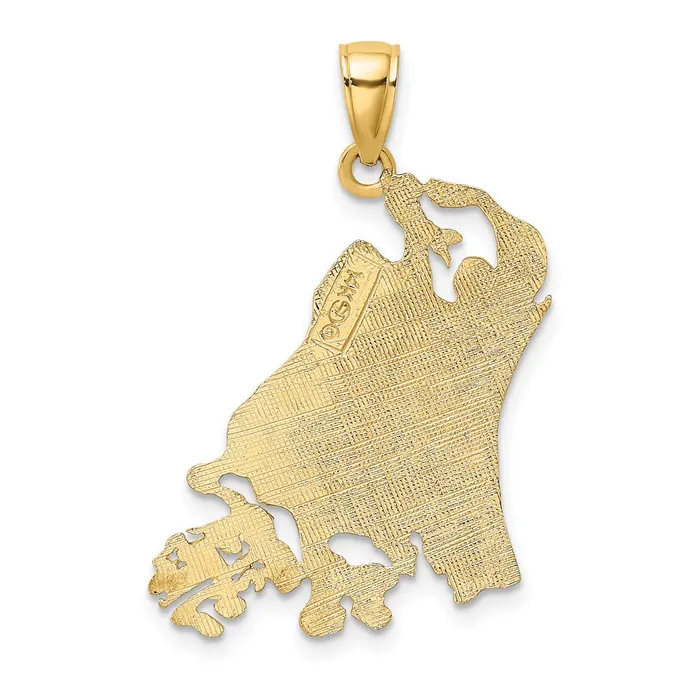 TreasureFineJewelers Charm Necklaces 14k Cut Out MARCO ISLAND Charm
