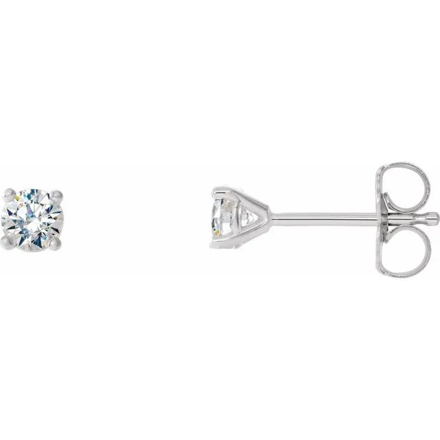 TreasureFineJewelers Earrings 14K White 15 CTW Diamond 4Prong CocktailStyle Earrings TreasureFineJewelers Earrings 14K White 15 CTW Diamond 4Prong CocktailStyle Earrings