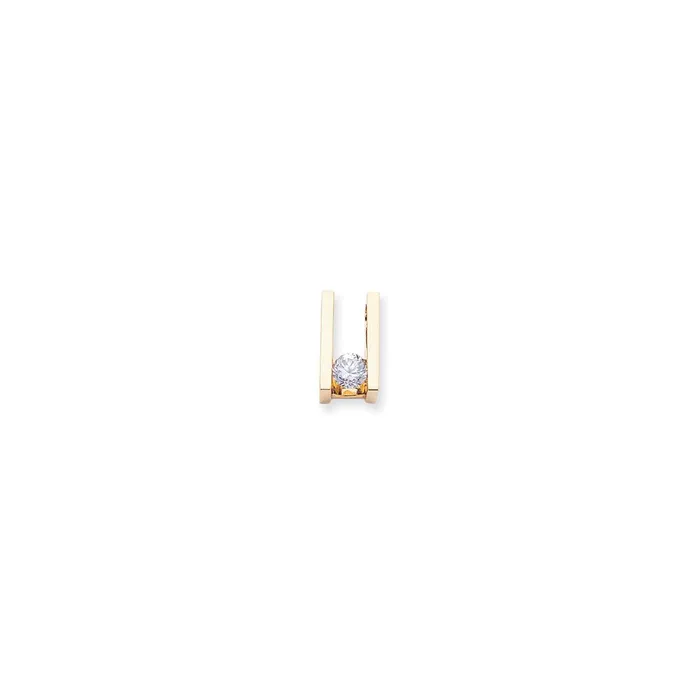 TreasureFineJewelers Earrings 14k Yellow Gold Polished Completed Fits up to 6mm 8mm Fancy Moissanite Slide TreasureFineJewelers Earrings 14k Yellow Gold Polished Completed Fits up to 6mm 8mm Fancy Moissanite Slide