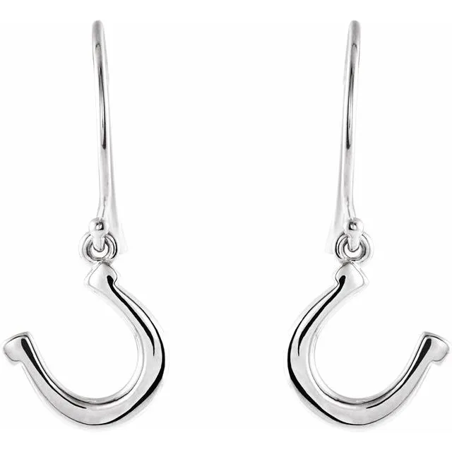 TreasureFineJewelers Earrings Petite Horseshoe Earrings