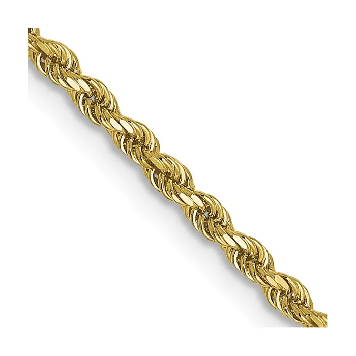 TreasureFineJewelers Leslies 10K 175mm DiamondCut Rope Chain Necklaces