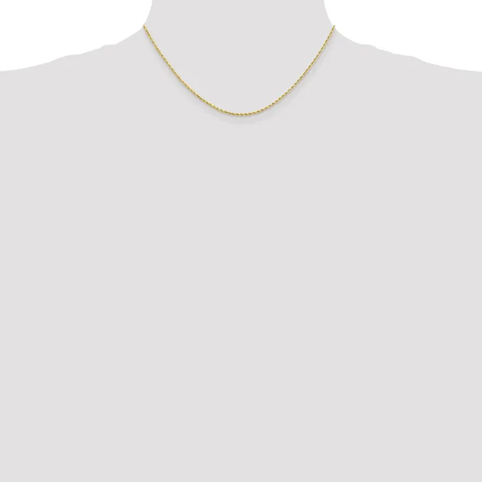 TreasureFineJewelers Leslies 10K 175mm DiamondCut Rope Chain Necklaces