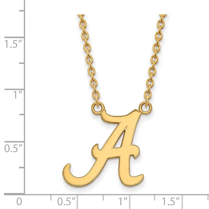 TreasureFineJewelers Necklaces 10k Gold University of Alabama Large Pendant Necklace