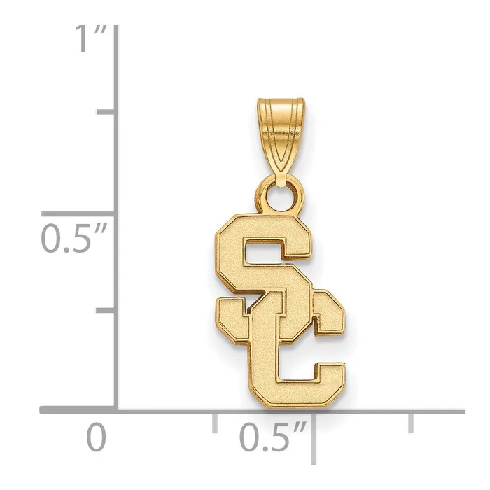 TreasureFineJewelers Necklaces 10k Gold University of Southern California Small Pendant