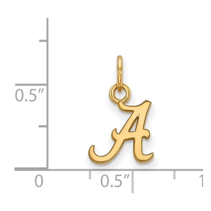 TreasureFineJewelers Necklaces 14k Gold University of Alabama XS Pendant